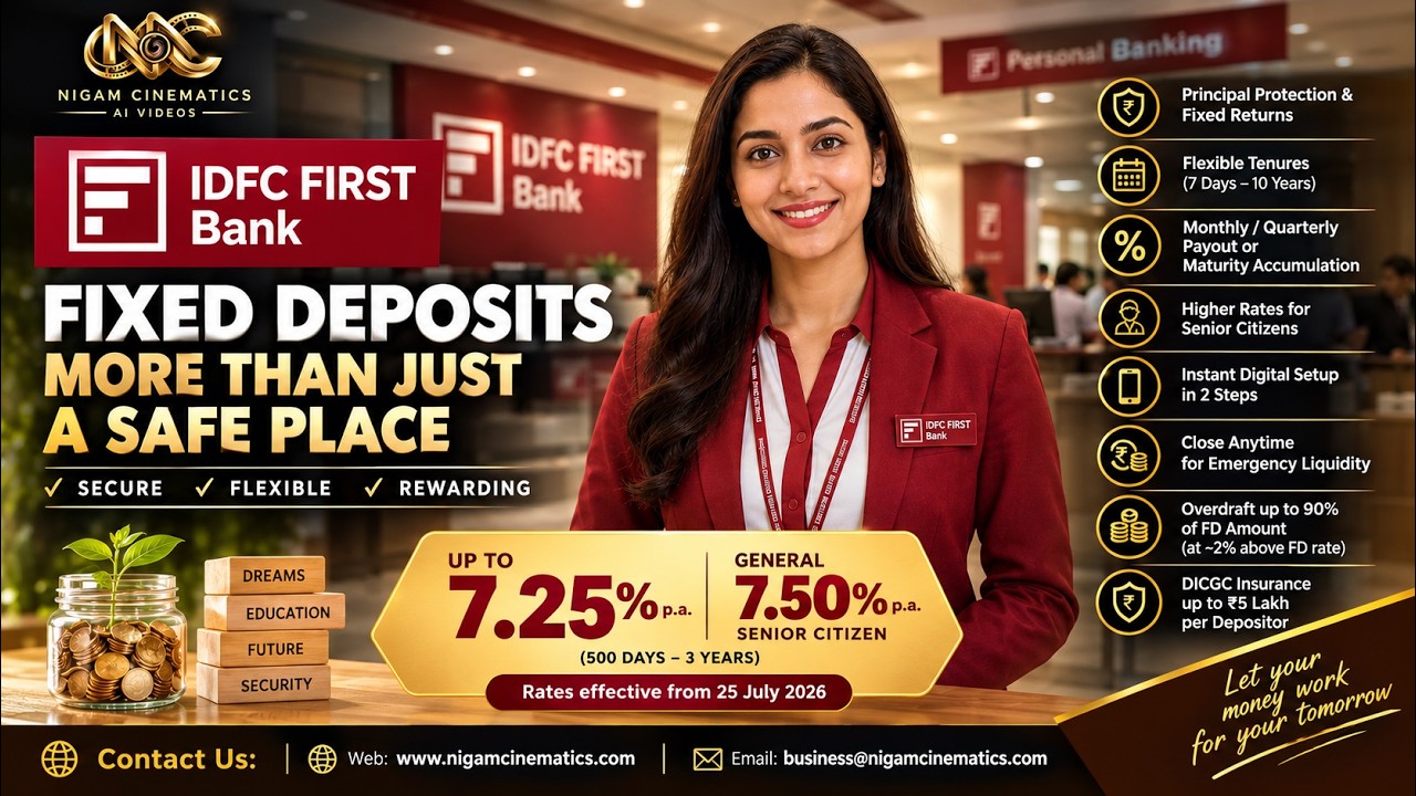 Financial services concept advertisement still